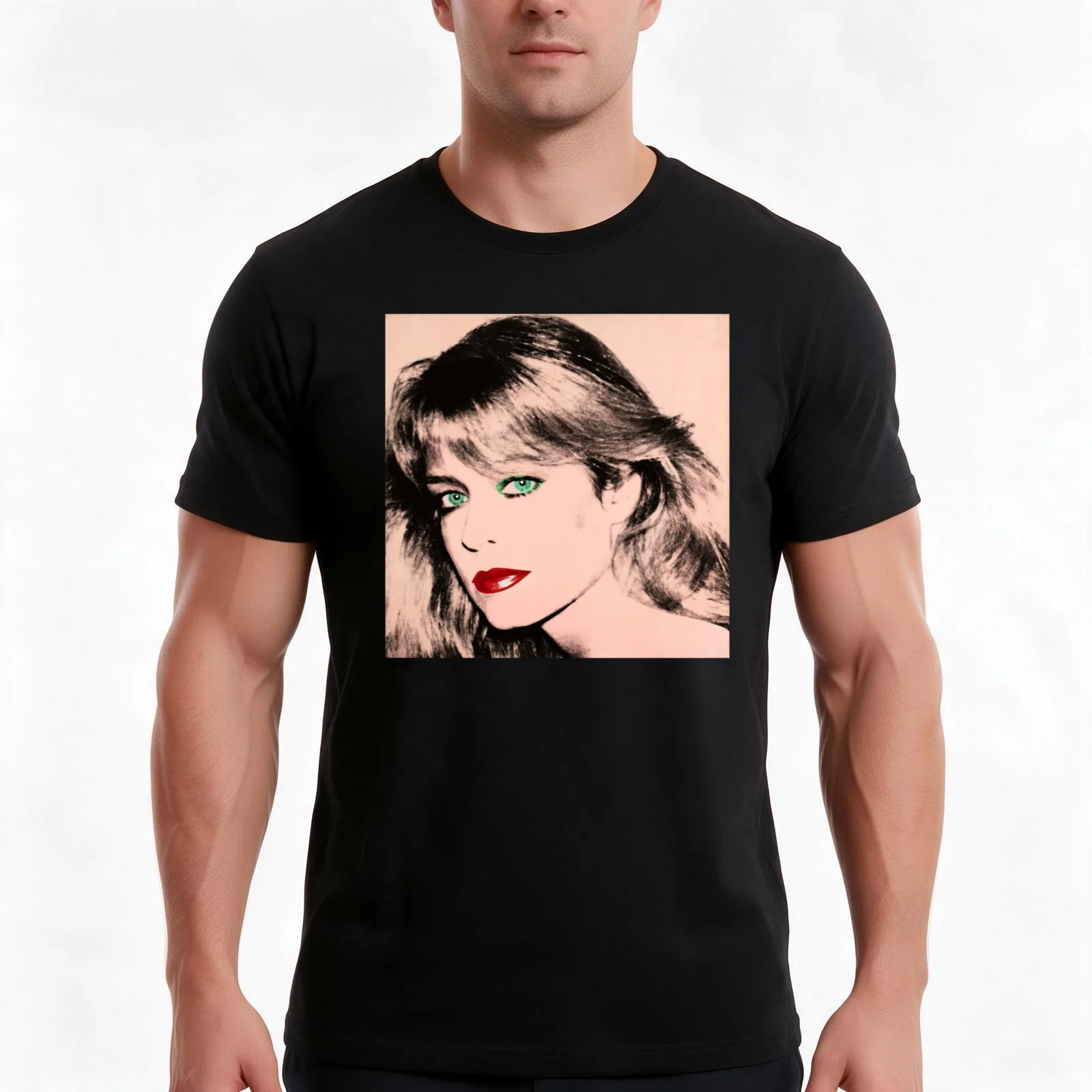Staring You T-Shirt, Summer Casual Cotton Tee, Oversized Streetwear Tops, Vintage Graphic Print, Loose Fit Short Sleeve