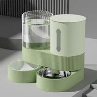 Automatic Cat Feeder Automatic Pet Feeder Water Dispenser Set for Cats Dogs 2-in-1 Food Bowl with Stainless Steel Insert