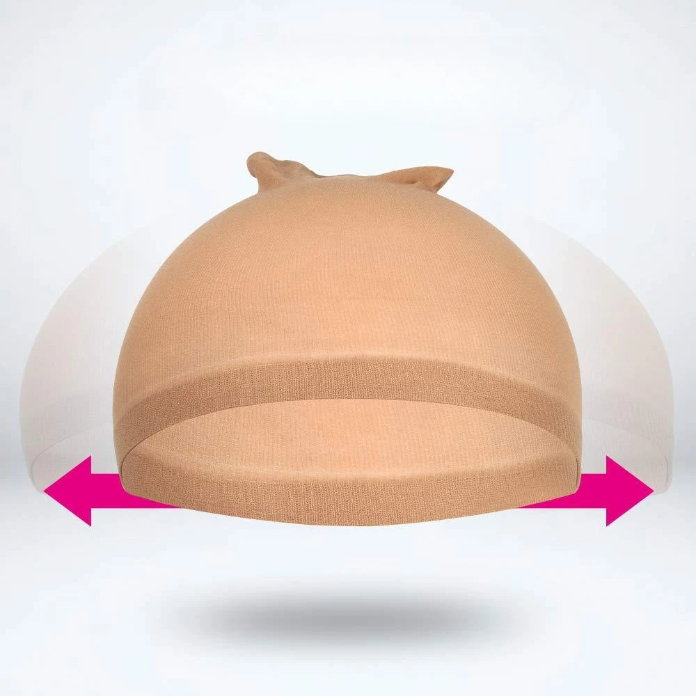 24 قطعة/المجموعة قبعات شعر مستعار لصنع الباروكات 4 لون الشعر صافي الدانتيل غطاء شعر مستعار جوارب مرنة عالية غطاء شبكي شبكات الشعر