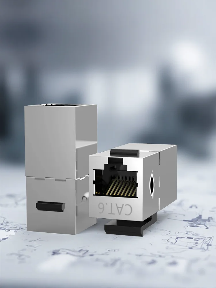 CAT6 Keystone Jack Coupler Ekranowane złącze RJ45 STP In-line Keystone Module Adapter Couplers — zdjęcie produktu 7