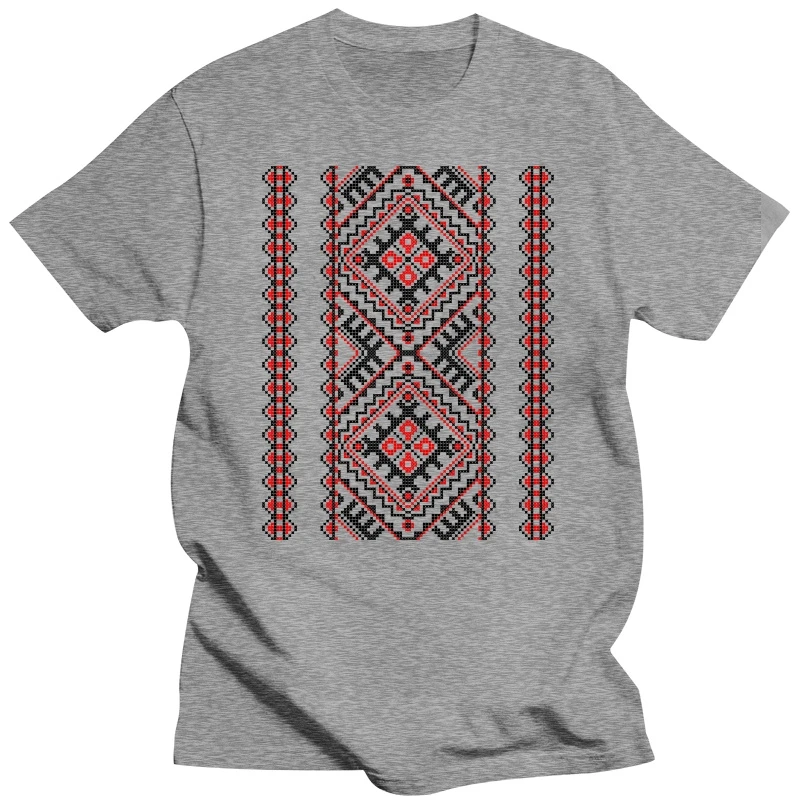 Ukrainian Embroidery Vyshyvanka Men\'s T Shirt Folk Ethnic Ornament Awesome Tee Shirt T-Shirt Cotton Classic Clothes