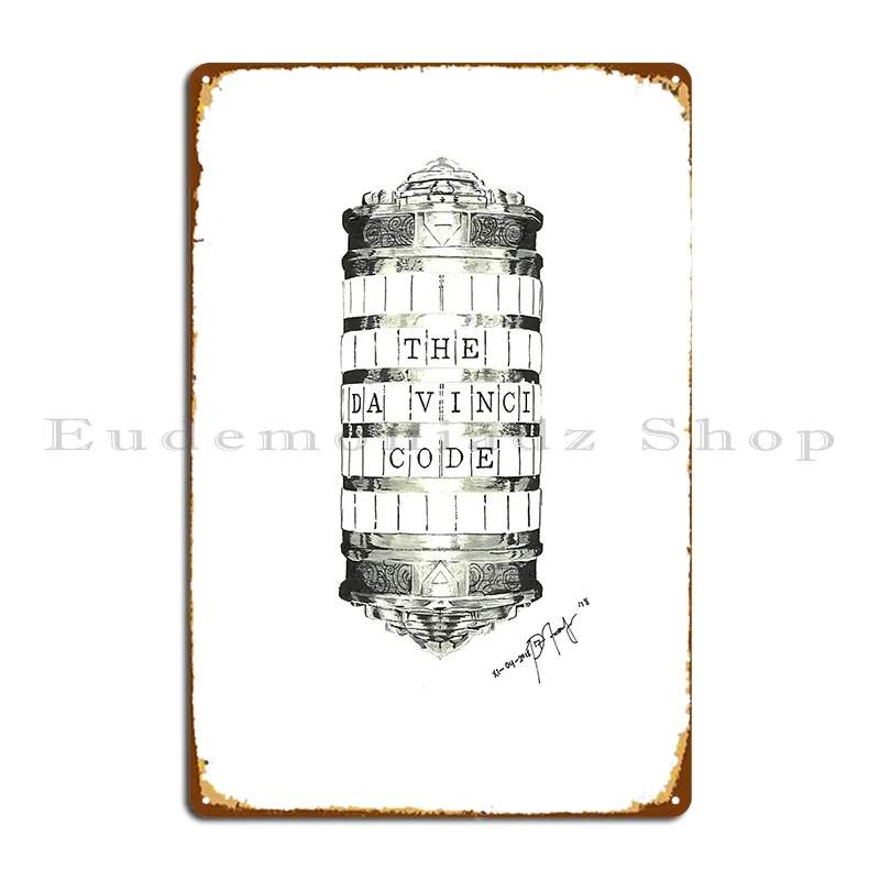 Cracking Da Vinci S Code Thepissicallart Metal Plaque Club Bar Home Iron Cave Classic Tin Sign Poster
