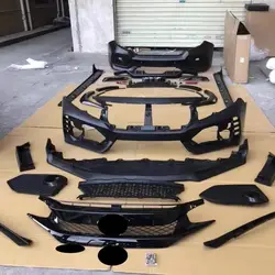 body kit Front Rear bumper grill mask for Honda civic 10th convert TYPER style side skirt engine hood tail throat fender light