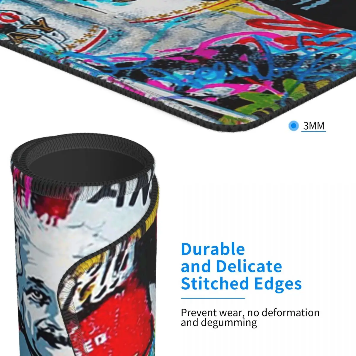 Banksy Love Is The Answer Pillow03 Mouse Pad Computer Keyboard Mouse Mat Gaming Laptop Desk Mat Office Table Mats