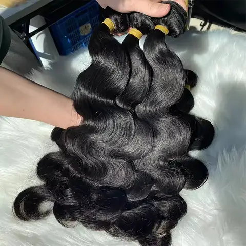 Body Wave Raw Virgin Unprocessed Human Hair Bundles 3/6 Pcs Human Hair Brazilian Body Wave Human Hair Bundles Extensions