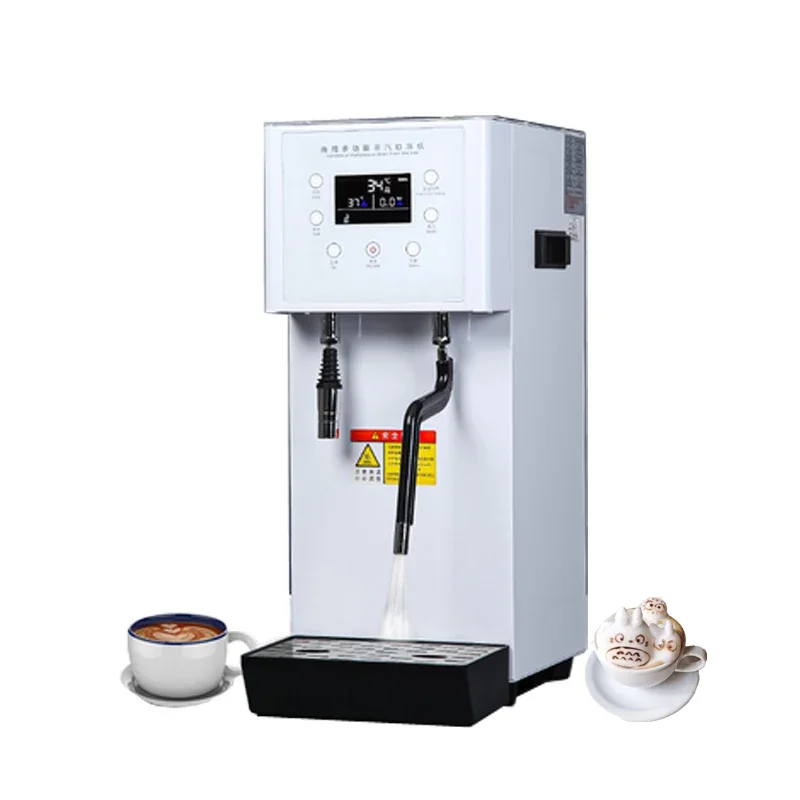 Fully Automatic Milk Foam Steamer Commercial 10L Hot Water Boiler Tea Brewing Machine