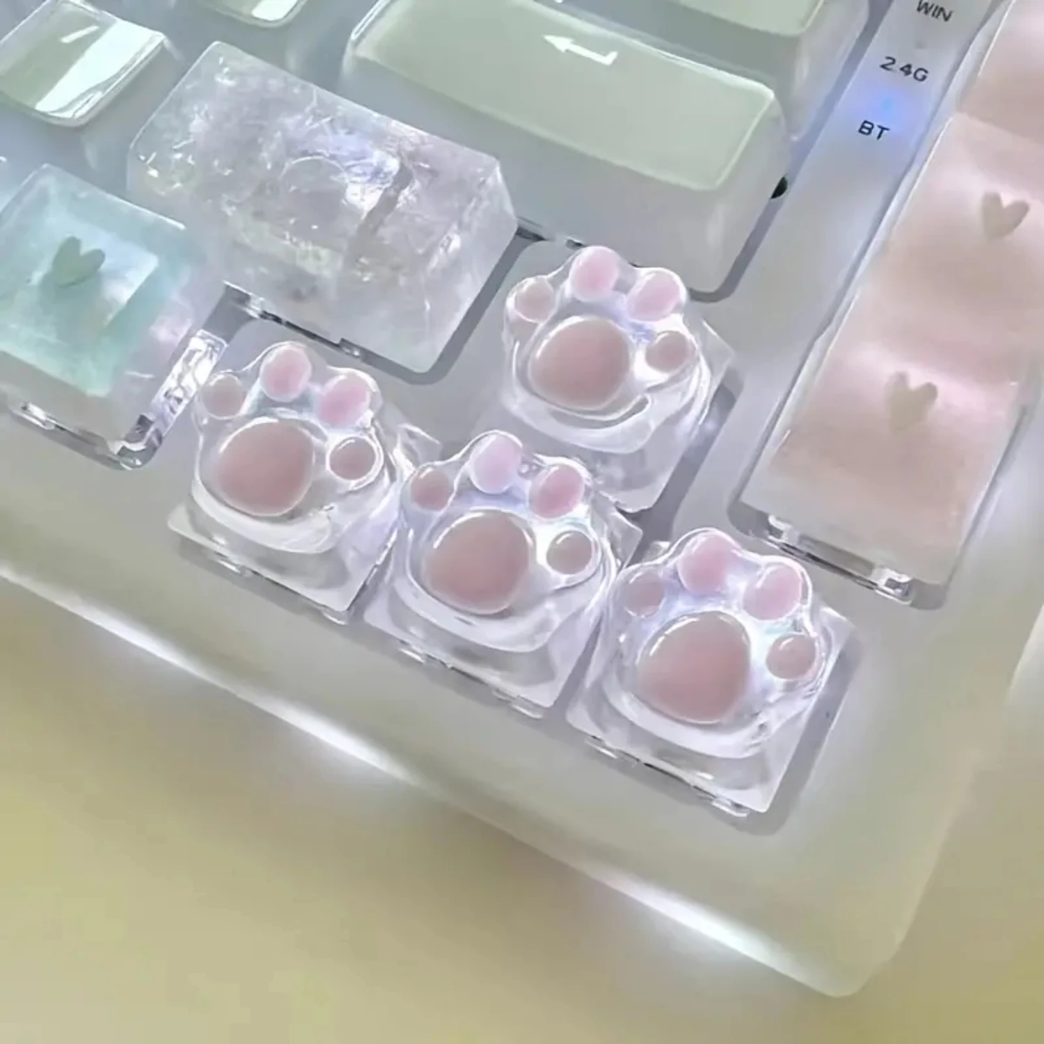 Cat Claw Transparent Keyboard Key Cap