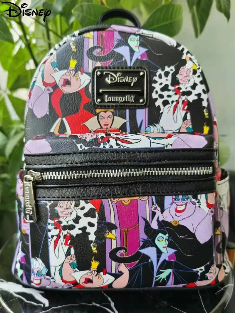 

Disney Villain Witch Character Printed Mini Backpack Cartoon Witch Character Fashion Casual And Convenient Children's Schoolbag