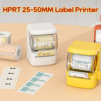 HPRT New1 Bluetooth Thermal Label Printer, 25-50mm Portable Sticker Printer Label Maker Compatible Android&iOS, or 1Roll Label