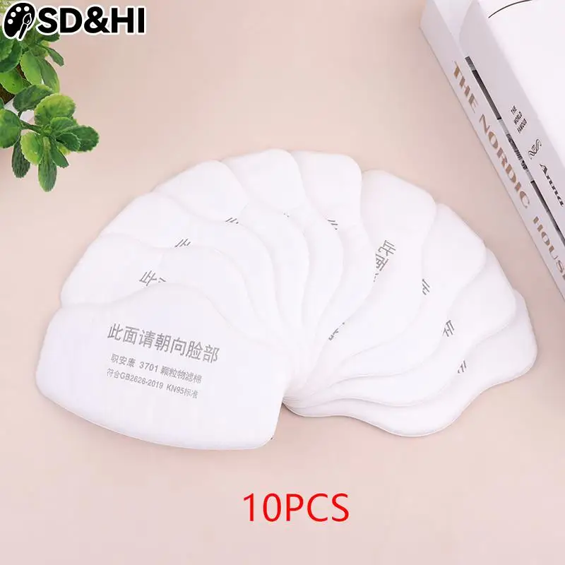 Half Face Dust Mask Respirator Dust-Proof Work Safety Rubber Mask Cotton Filter For DIY House Clean Carpenter Builder Polishing