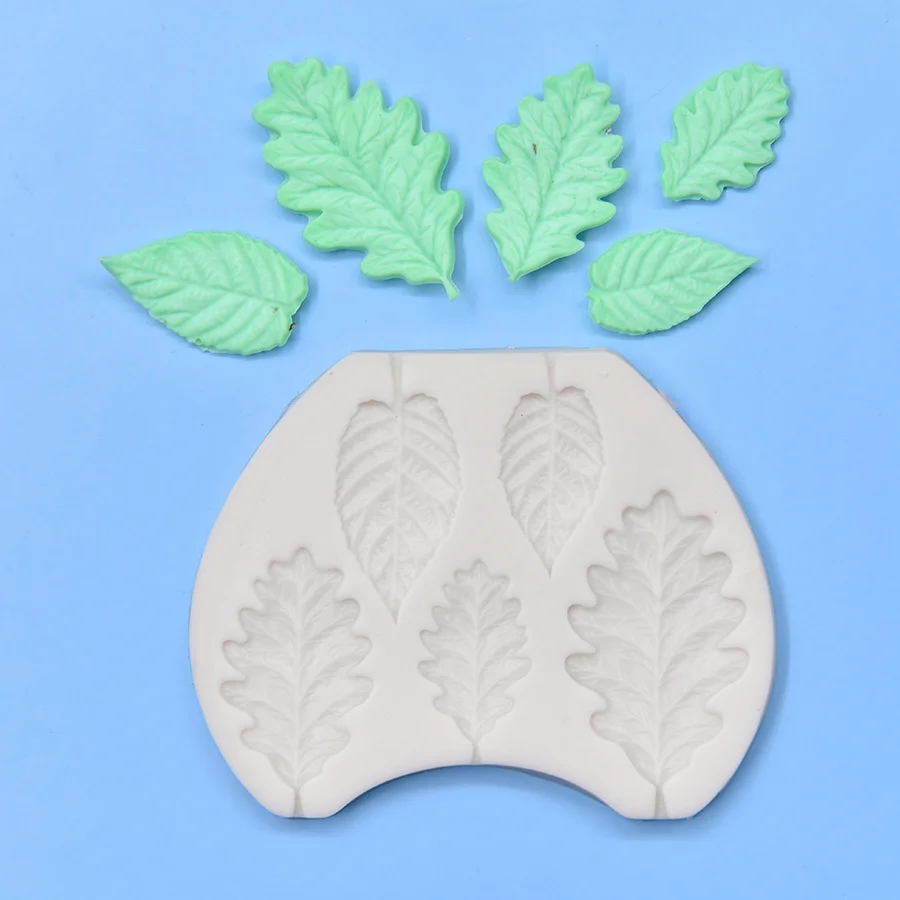 

DIY Cake Lace Decoration Flower Leaves Silicone Mold Kitchen Baking Tools Dessert Cake Chocolate Mold Plant Leaves Silicone Mold