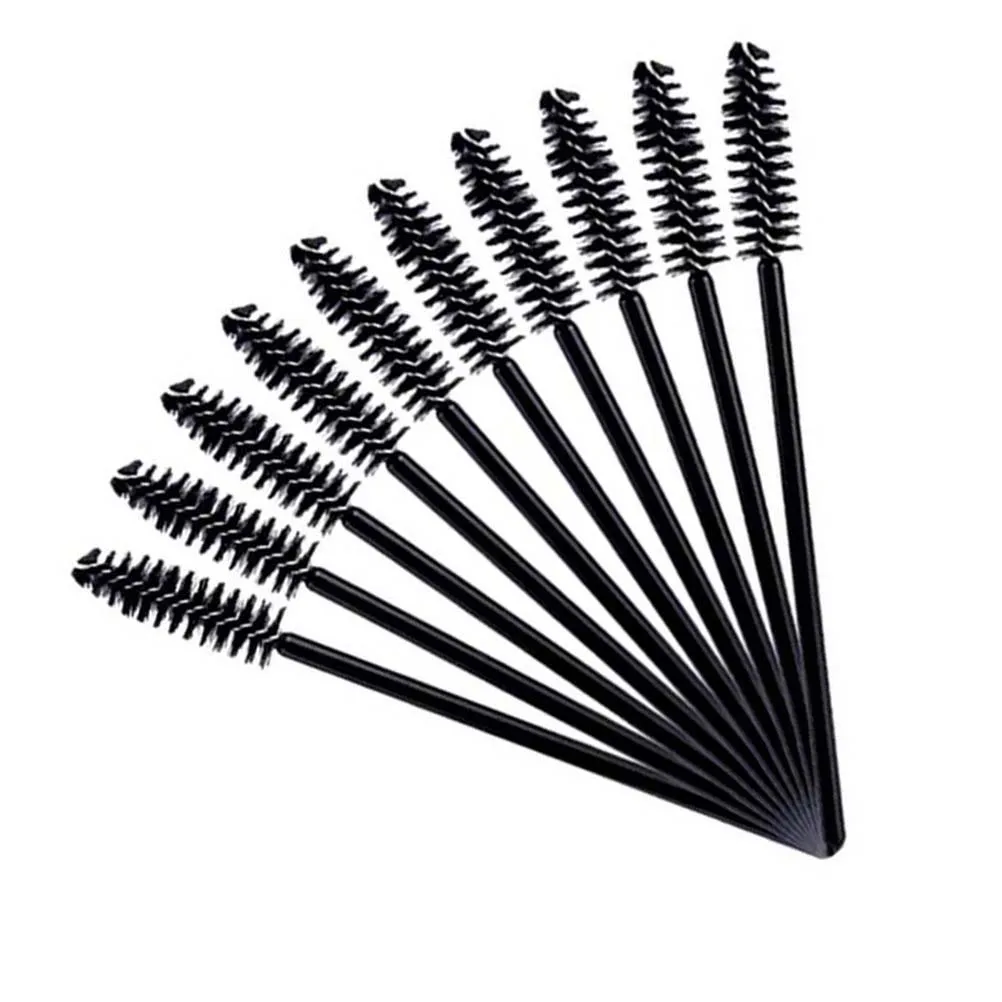 12 Stücke Wimpern Mascara Pinsel Zauberstäbe Applikator Kit Mini Nylon Schwarz für Curling Kämmen Wimpern Augenbrauen Wimpernbürste