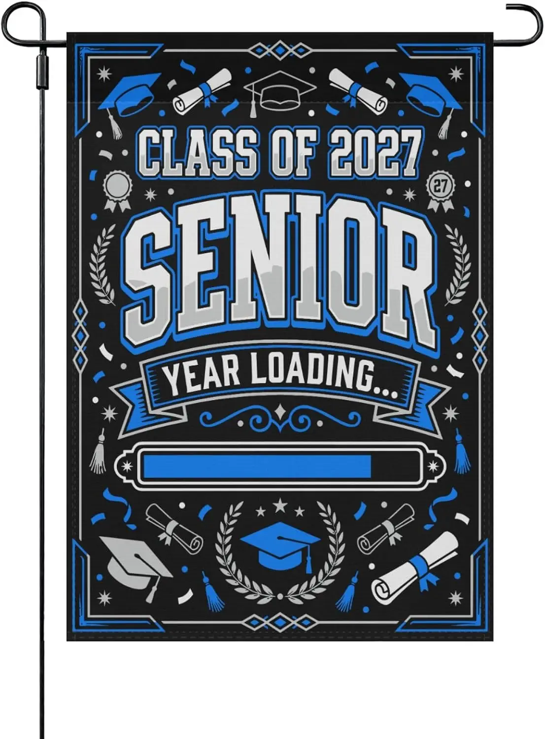 Class of 2027 Garden Flag, Senior 2027 Yard Flag, My Last First Day Back to School Outdoor Banner, Senior Year Loading Gifts yyi
