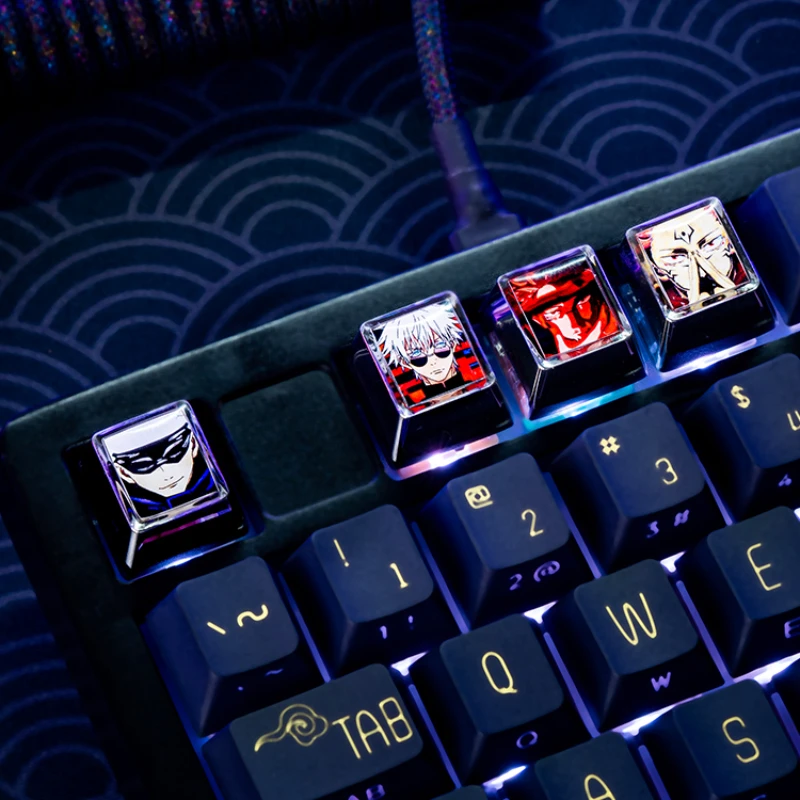 

Jujutsu Kaisen Keycaps Metai Resin Keybaord Caps Satoru Gojo Ryomen Sukuna Anime Keycaps for Mechanical Keyboard Accessories Boy