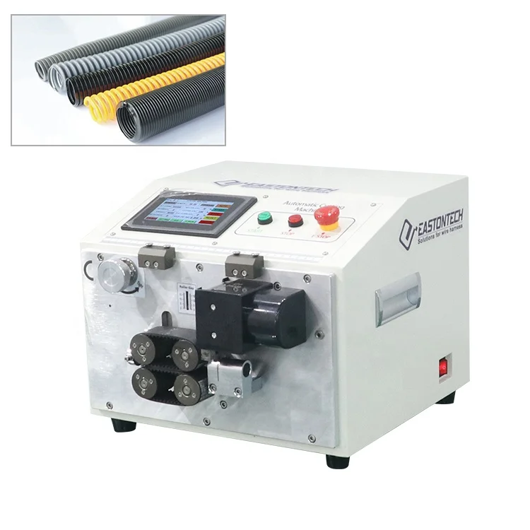 EW-1265 Factory Automatic Corrugated Tube Cutting Machine / PE PVC Shrink Pipe Hose Rubber Cutter Hard Plastic Cutting Machine