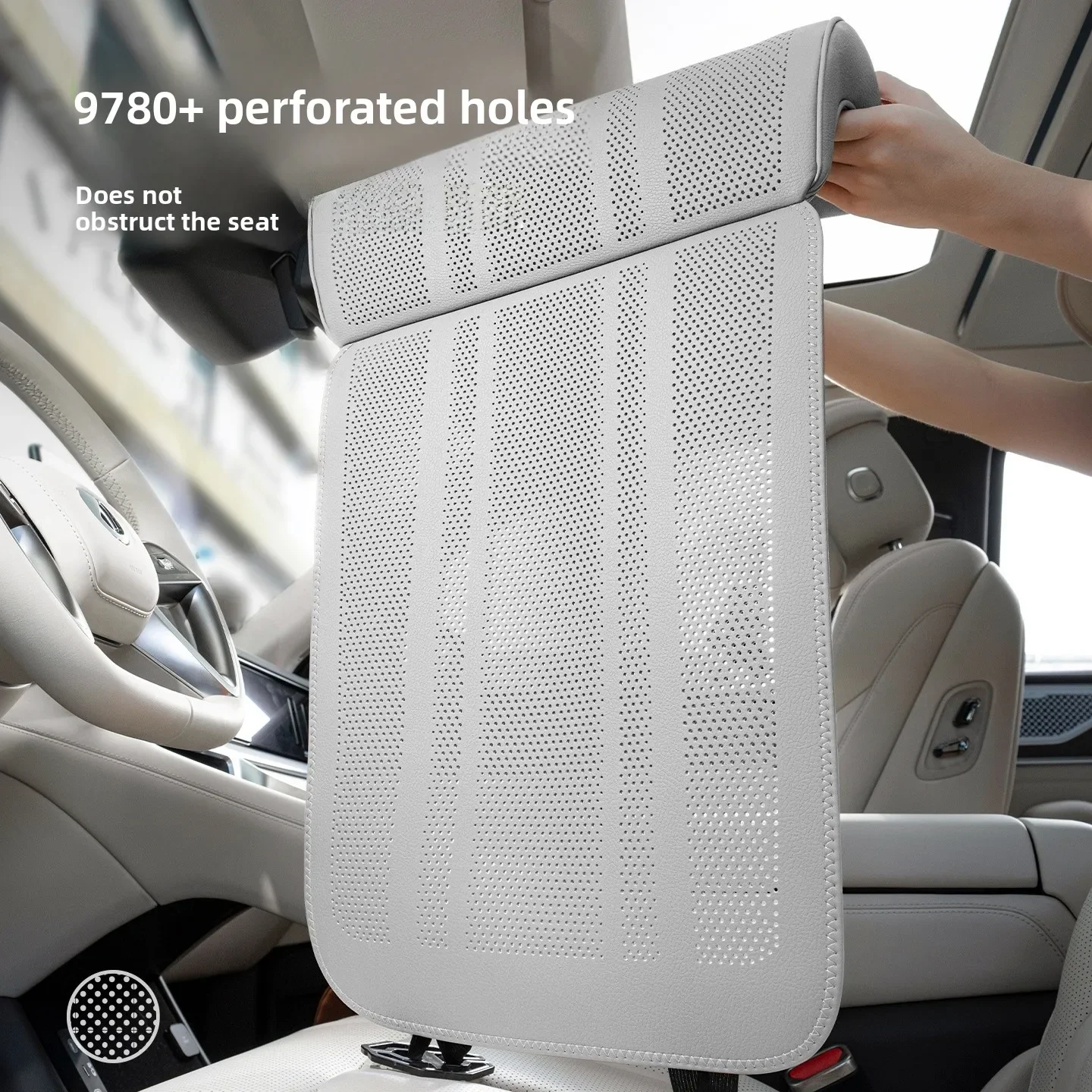 Car Seat Cushion with Leg Support Universal Protection Cover For Sedan with Extension Leg Rest Padding Relieve Fatigue