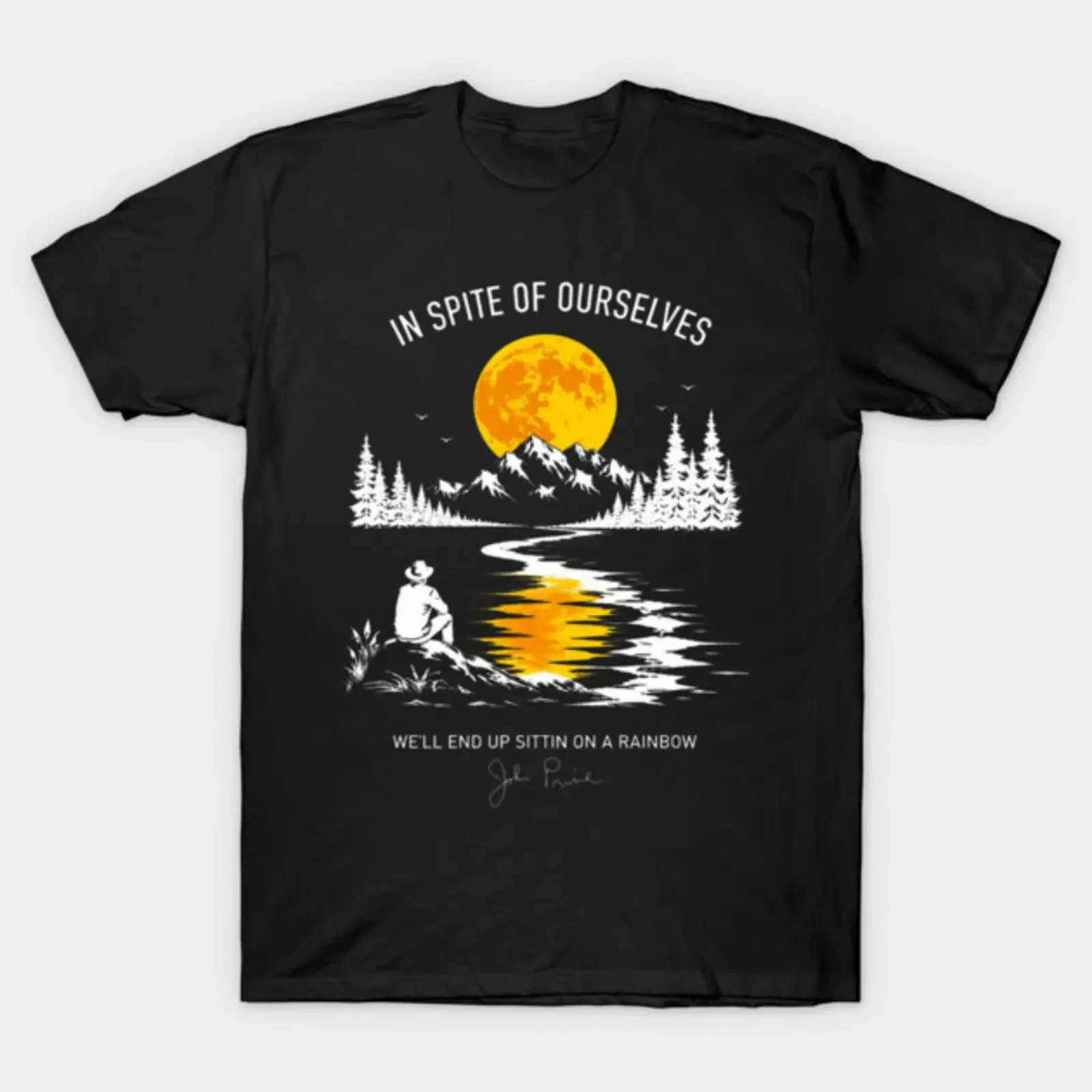 In Spite Of Ourselves We'll End Up Cozy Rainbow T Shirt vintage Washed Soft Stylish designer clothes Breathable