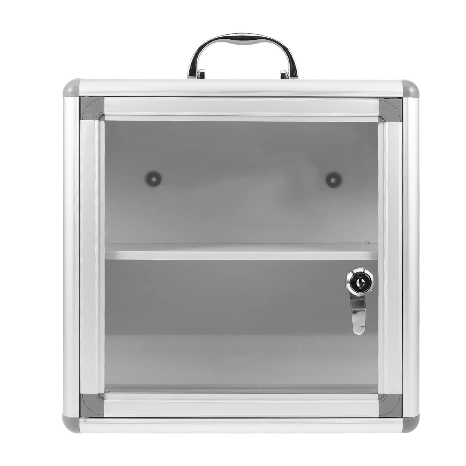 صندوق دواء مثبت على الحائط بسعة كبيرة ومقصورة مزدوجة ومنظم قوي للتخزين في حالات الطوارئ للاستخدام العام المنزلي #1