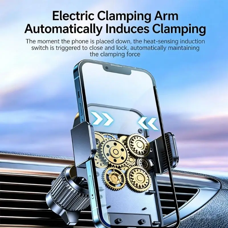 

Поддержка автомобильного телефона на солнечной энергии с аккумулятором емкостью 300 мАч и электрическим зажимом для безопасного