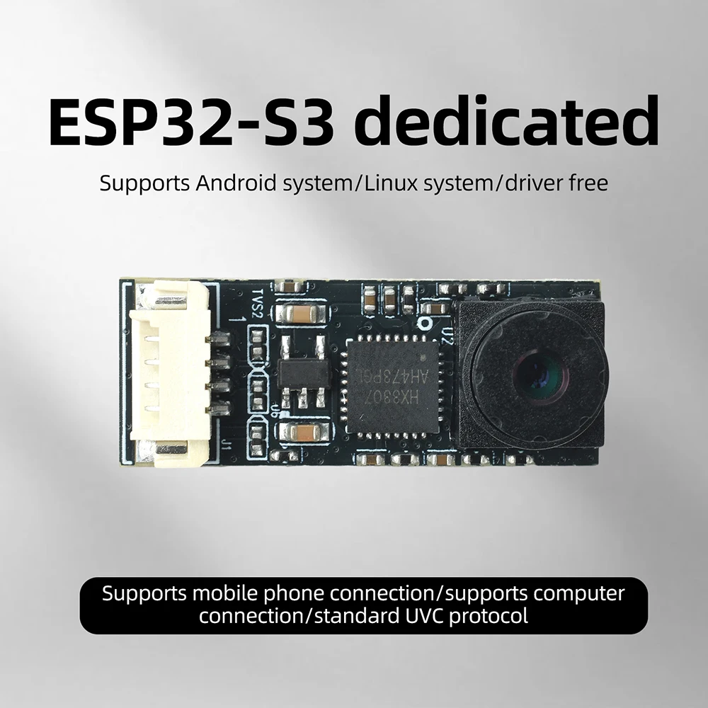 ESP32-S3 Entwicklungsboard Mini USB Typ-C Kameramodul – 720P 1280*720 1MP 65 Grad Sichtfeld M5-CSP Standard UVC-Protokoll – Detail 10