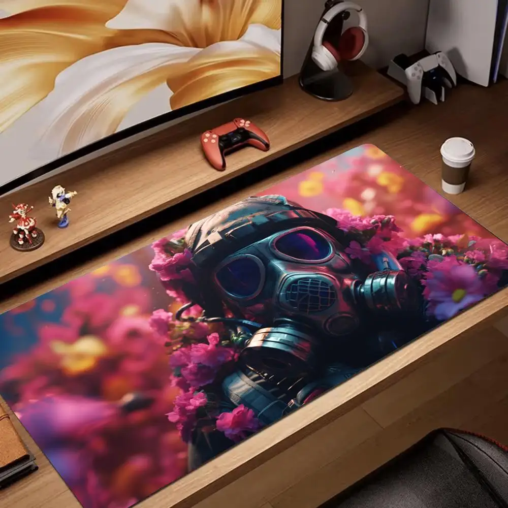 

Artistic fantasy gas mask Mouse Pad rubber anti-slip Desk Mat pc accessories Gaming mat mousepad suitable for work and game