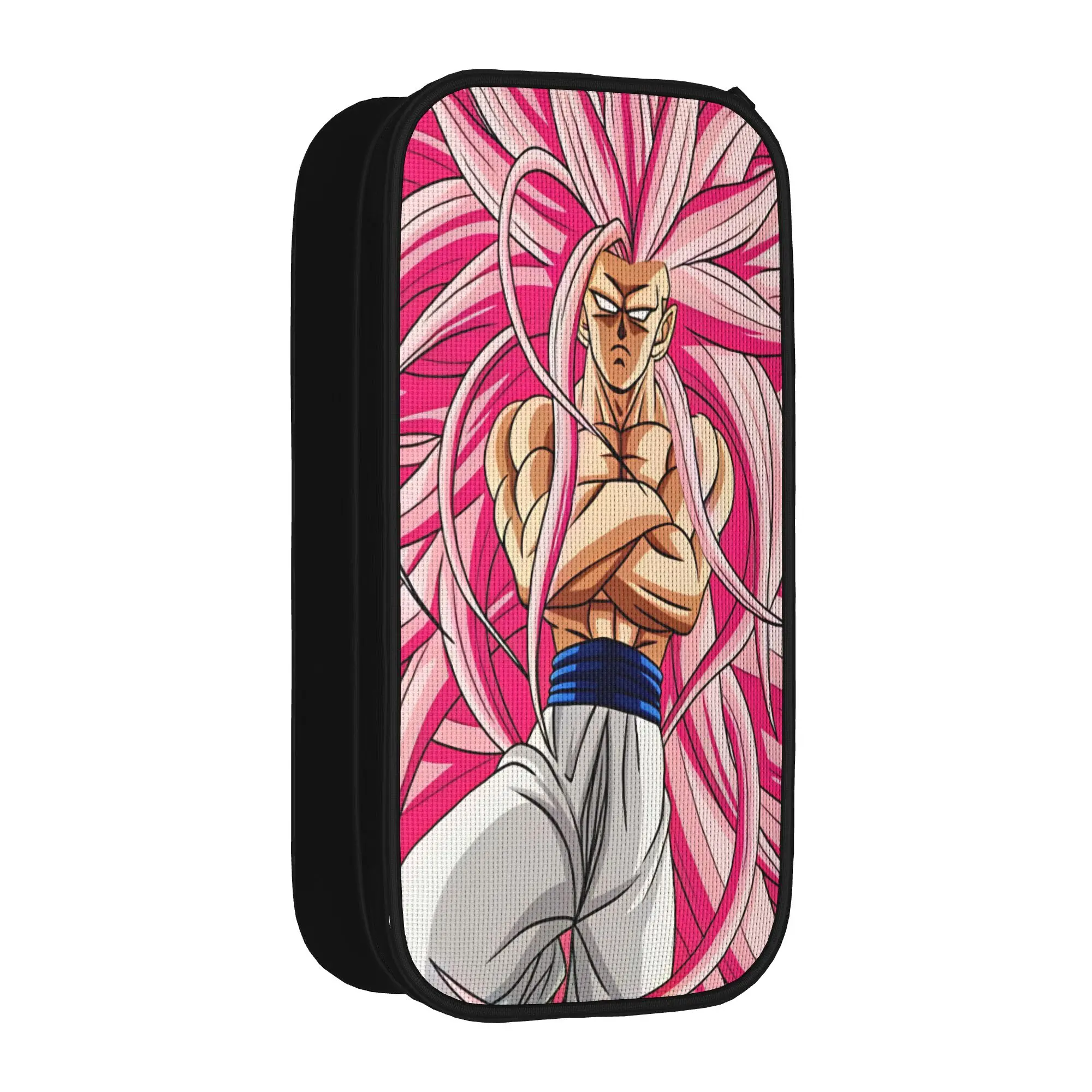 Pinks Monster  Pencil Case Dragon-Balls School Pencil Cases Canvas Girls Boys Lovely Big Pencil Pouch School Supplies