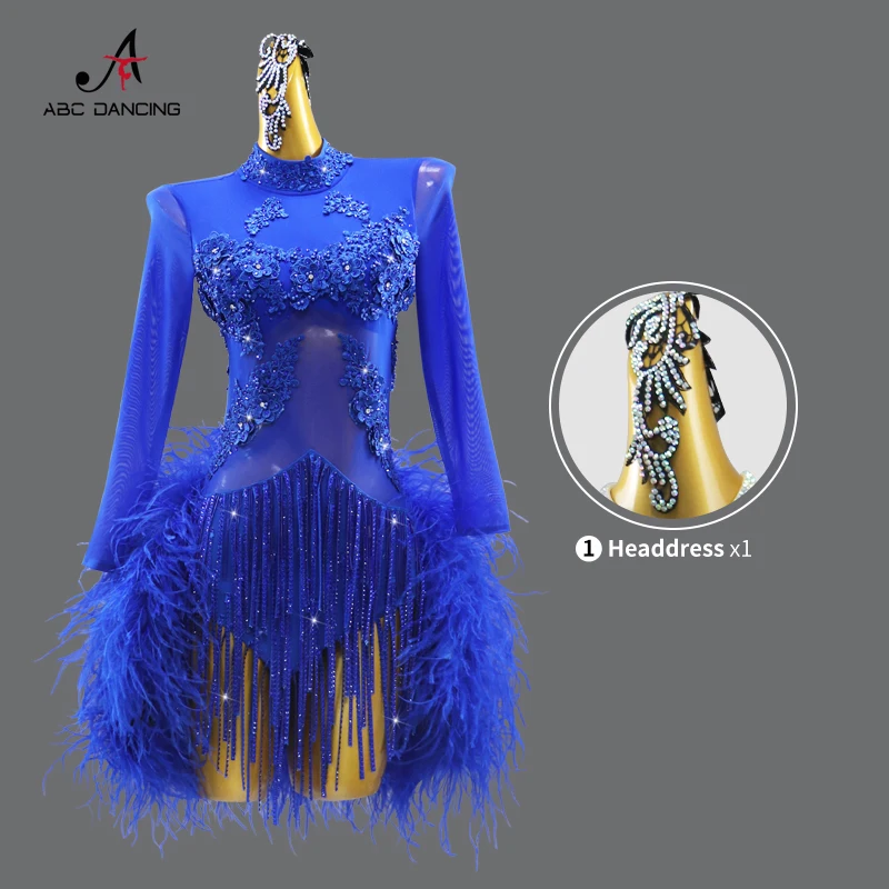 Ropa de práctica de baile latino, vestido de mujer, traje de competición, trajes de escenario con flecos para niñas, Ropa de baile para adultos, ropa de fiesta de Samba 2025