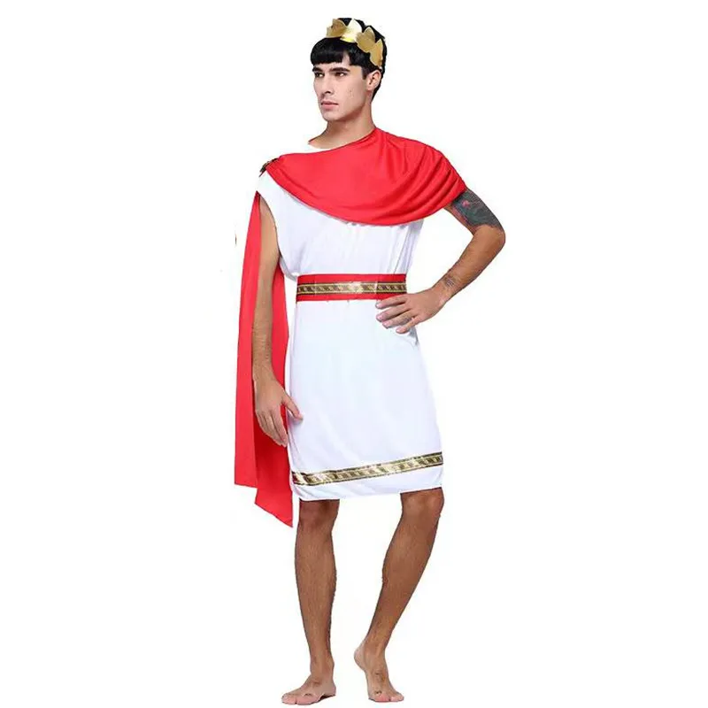 Mann Alte Griechischen Götter König Cosplay Halloween Rom Krieger Gladiator Kostüme Karneval Purim Bühne Zeigen Rolle Spielen Party Kleid