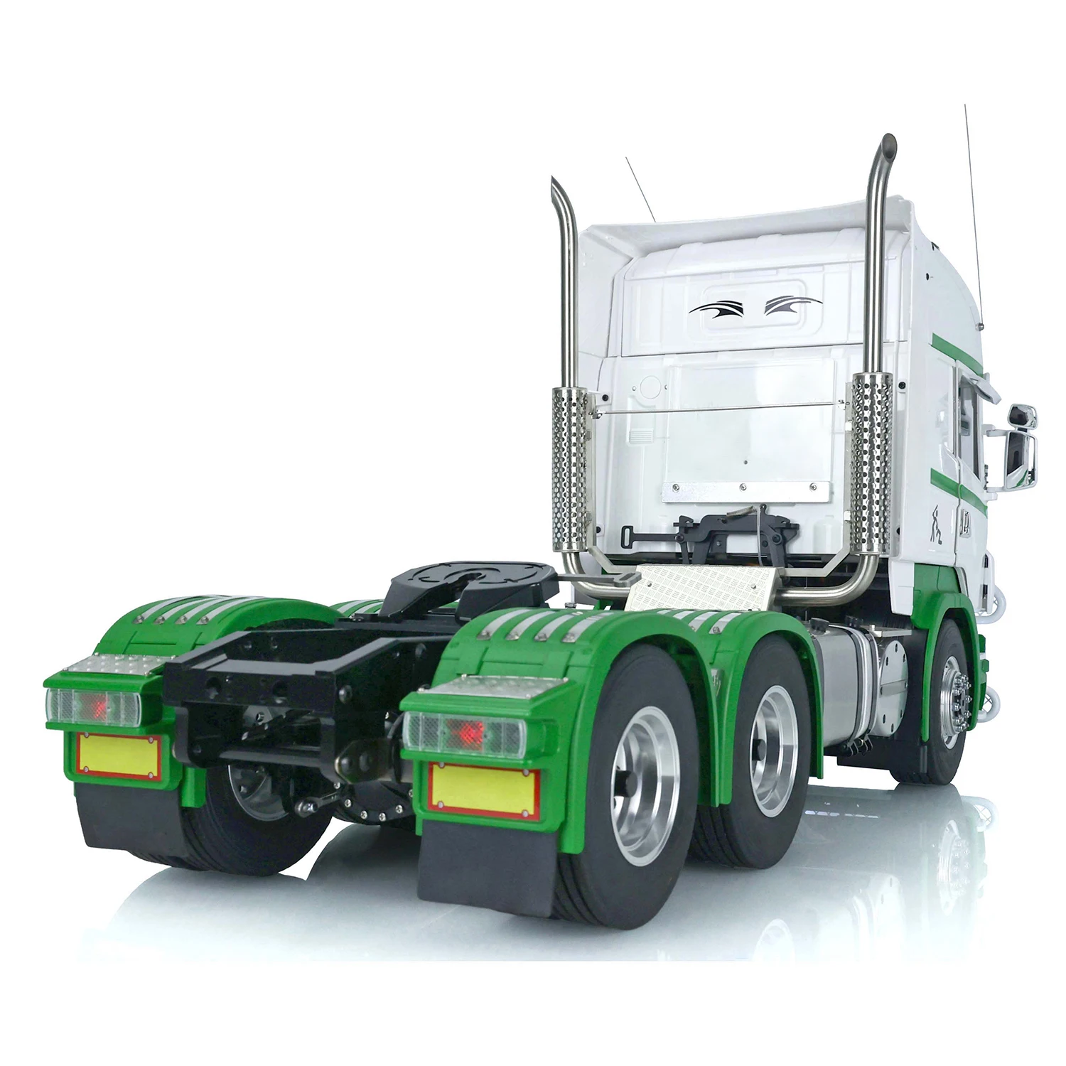 

Игрушечный радиоуправляемый тягач TOUCAN 1/14 6x6 с металлическим шасси, звуковой и световой системой, дымогенератором. Модель автомобиля, подарок.