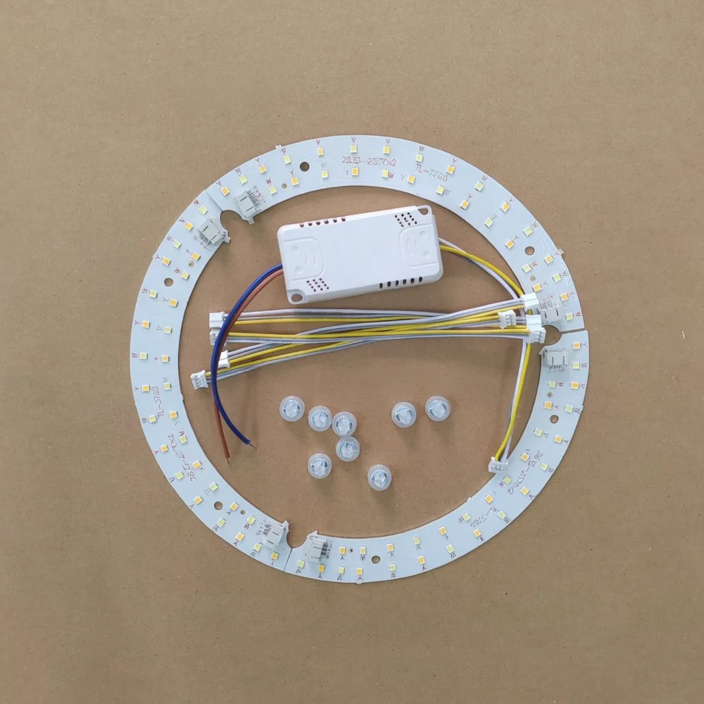 Replacement LED Module Strip For Pumpkin Ceiling Lamps Curved Light Board Three Color Changeable Fixture Repair Parts