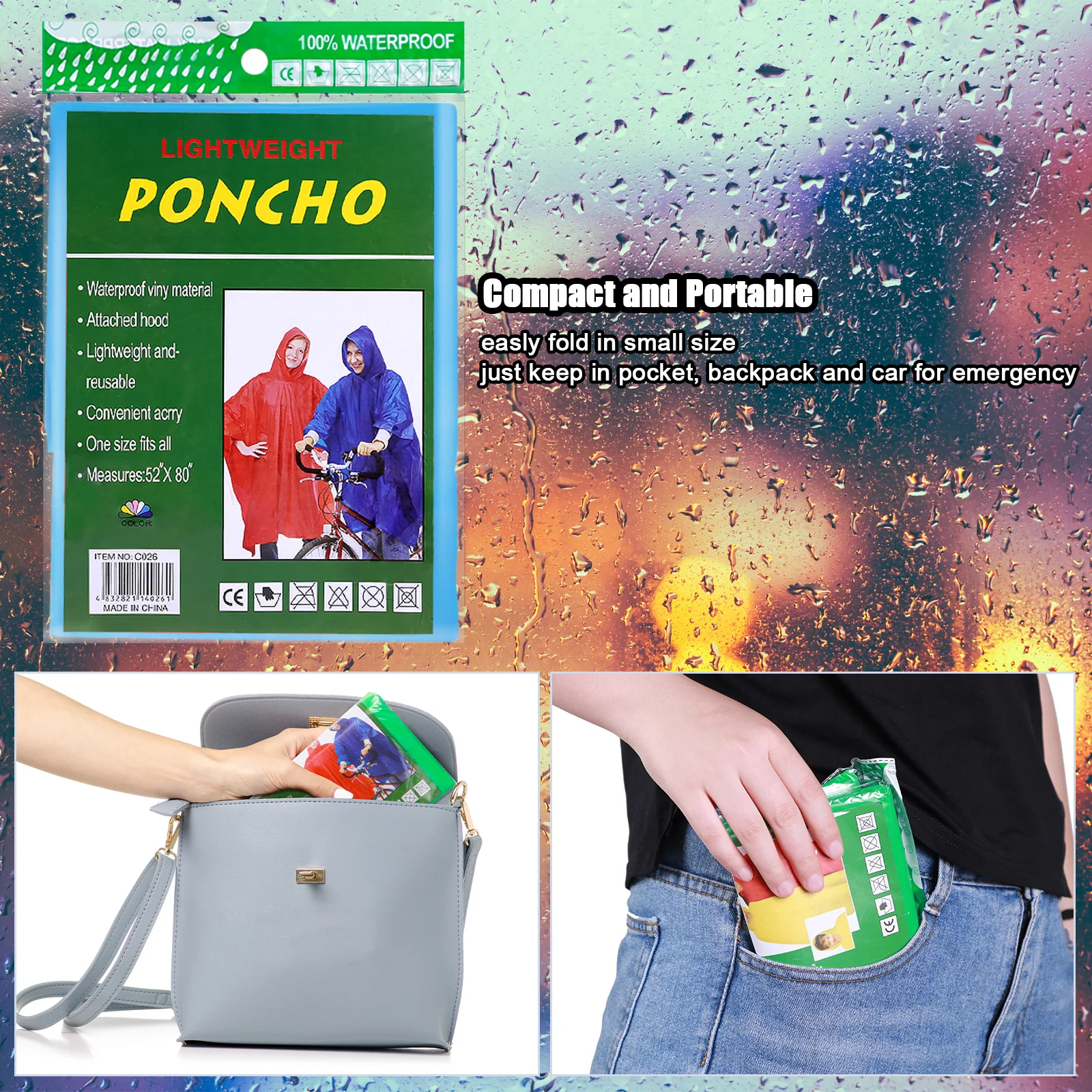 Ponchos Family Pack