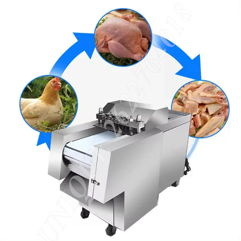 Commercial Beef Cutter Automatic Duck Dicer Cube Chicken Frozen Slicer Machine Meat Cutting Equipment for Meat Processing