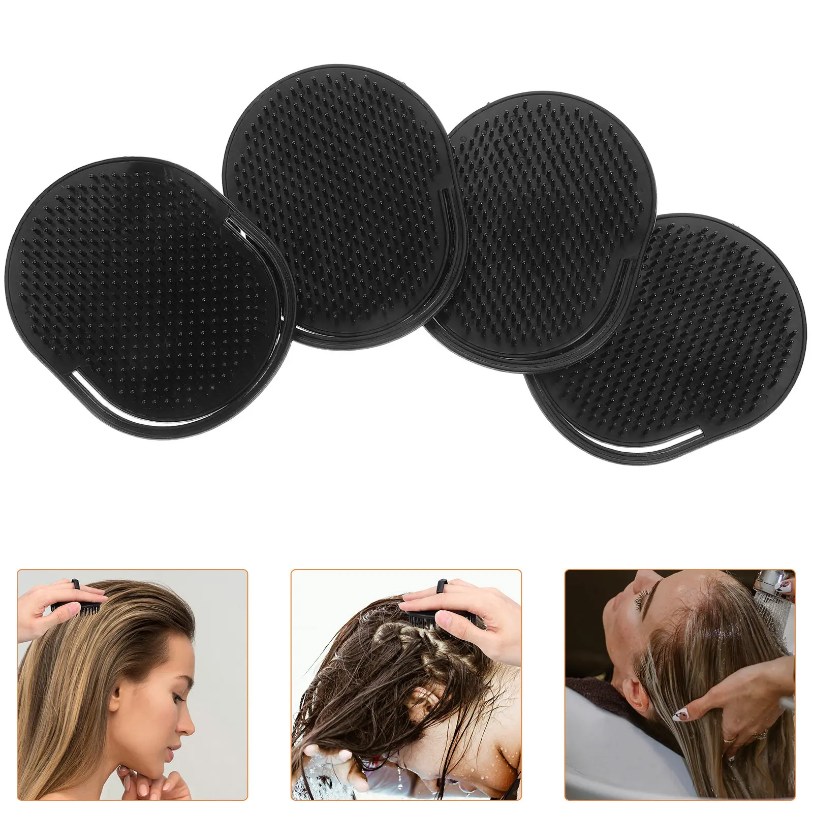 

12Pcs Hair Massage Comb Portable Finger Scalp Massage Brush Palm Sized Anti Slip Hair Styling Pocket Brush for Home Travel