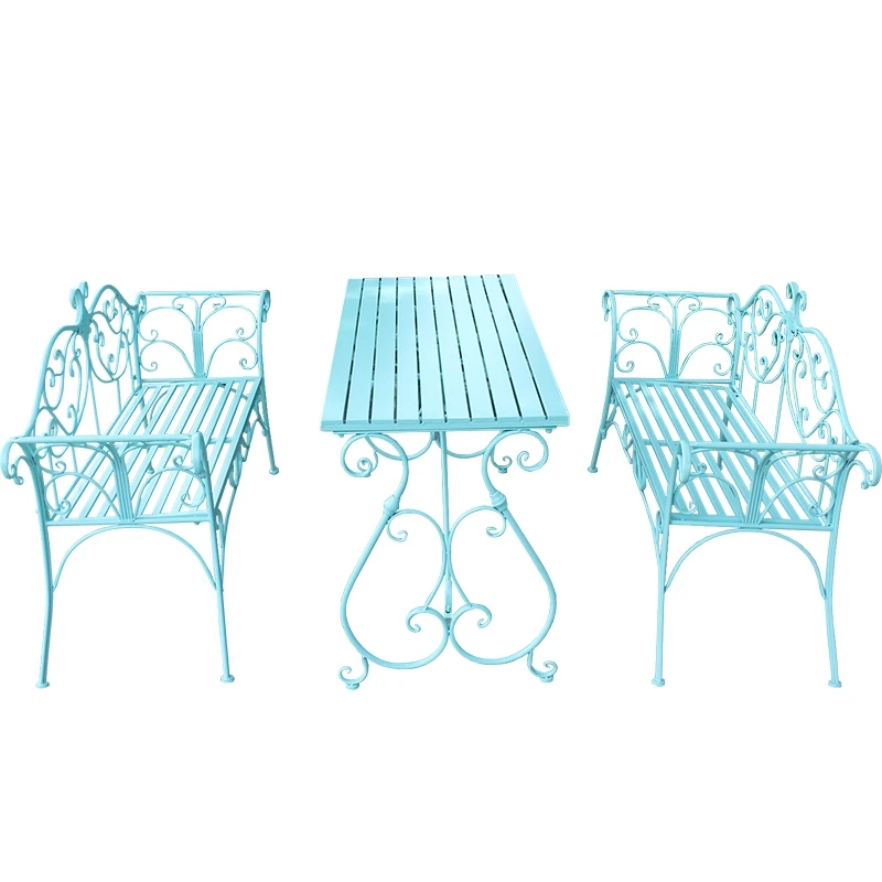 طاولات وكراسي خارجية طاولات وكراسي حديقة بارك شرفة أوروبية أريكة ترفيهية مجموعة طاولة وكرسي Terrace ba