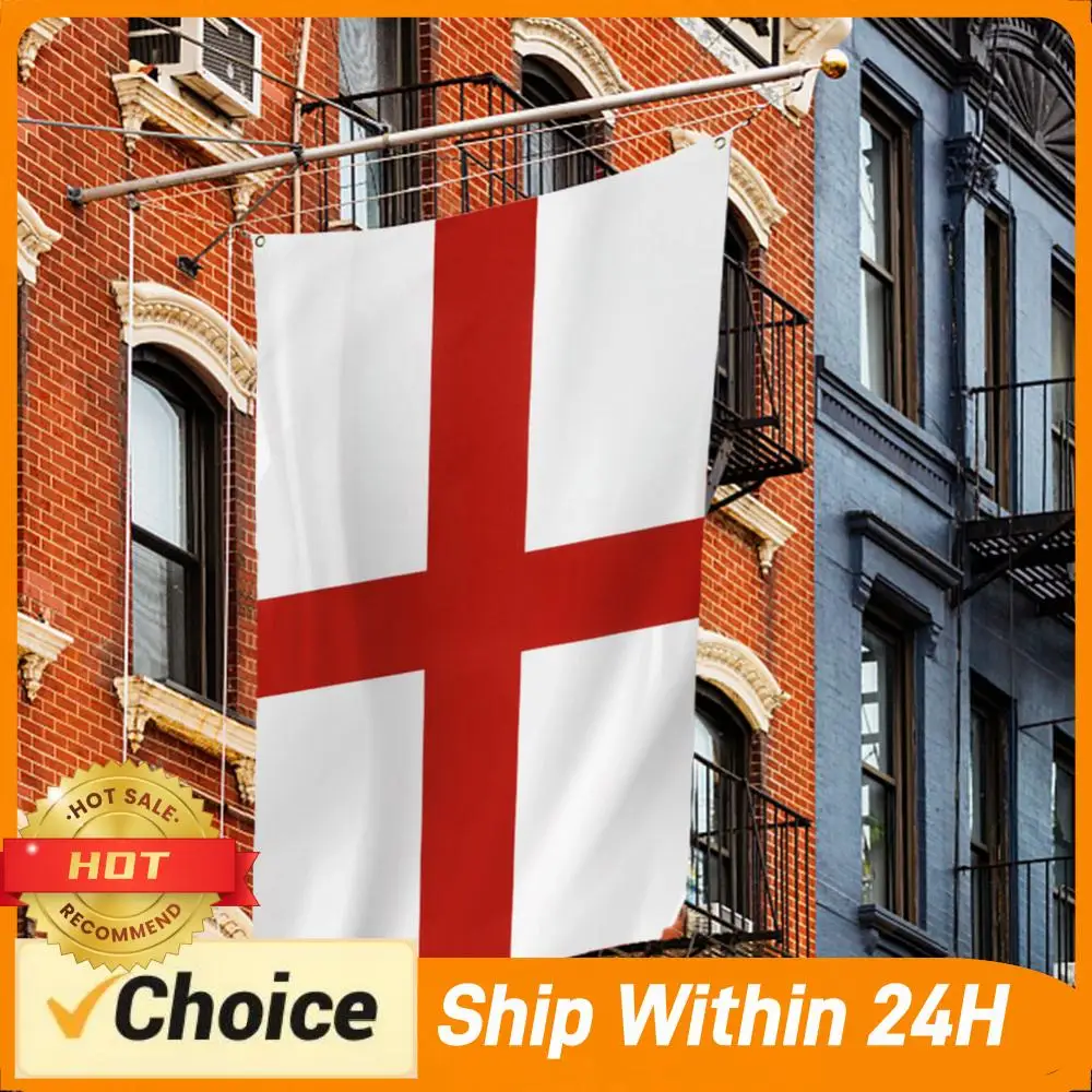 

3x5 Ft Red Cross UK England Flag Vivid Color English National Flags Fade Resistant with Grommets Parade/Festival/Home Decoration