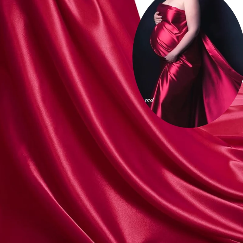 دعامة صور للأمهات بطول 2 متر/4 متر - قماش ثني من الحرير الناعم من قماش التصوير الفوتوغرافي لحفلات استقبال المولود الجديد - فسيين حوامل استحمام الطفل #1