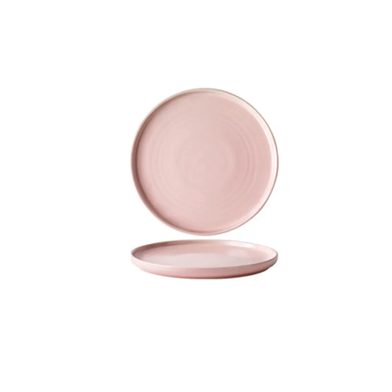Factory Direct Compatible with Western  Salad Steak Plate Tableware Creative 8 Inch Ceramic Plate Matte Glaze