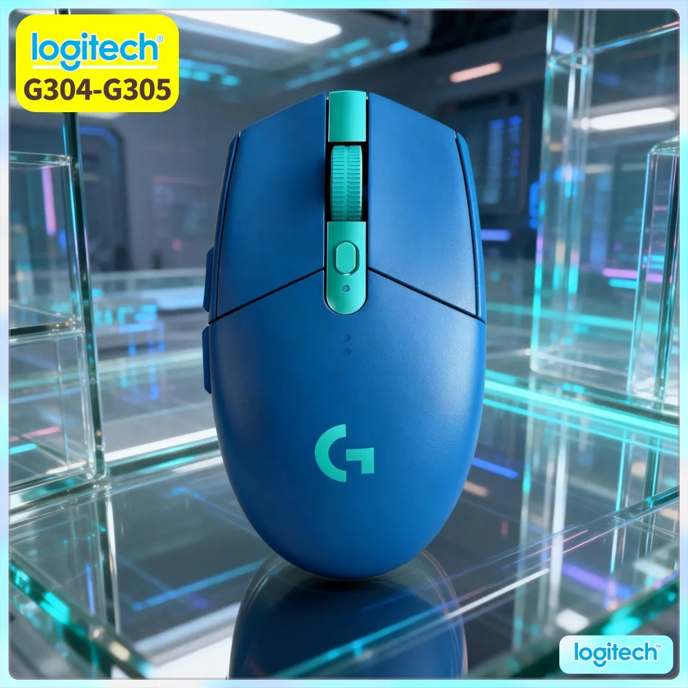 Logitech G304 Wireless Gaming Mouse 12000 DPI HERO Sensor LIGHTSPEED 1Ms 9-Month Battery Reliable Grip Users