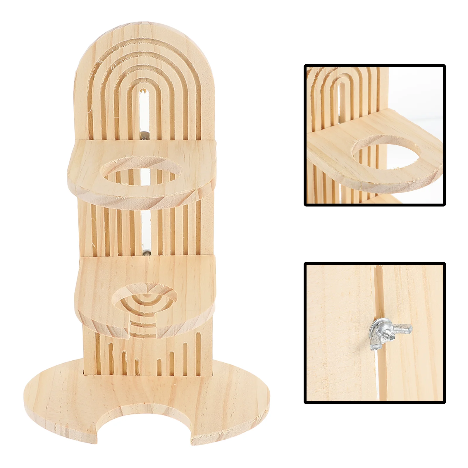 Hamster Water Bottle Holder Stand Dispenser Brackets for Wooden Ball Stable Kettle Aquarium