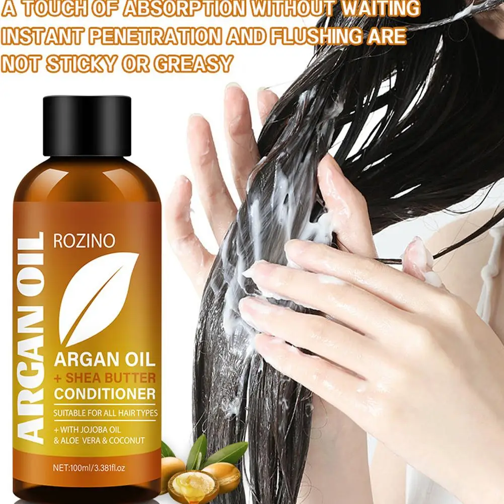 Argan Oil Shampoo Conditioner Set 200ml Scalp Soothing Treatment Anti-Dandruff Anti-Itch Oil Control Hair Care Fresh