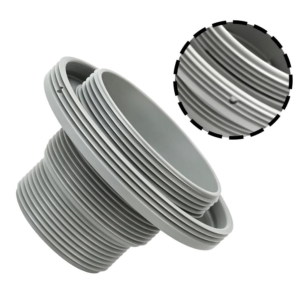 Threaded Strainer Connector For Intex 10744 Gray Plastic Pool Equipment Parts Secure Fit Filtration System Replacement
