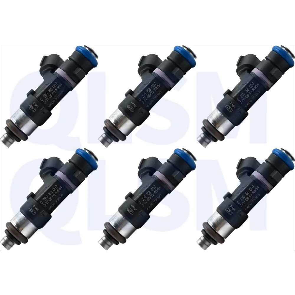 6Pcs 0280158007 16600-7S000 Fuel Injector Replacement For Nissan Frontier Pathfinder Xterra 4.0L V6 Engine Nozzle