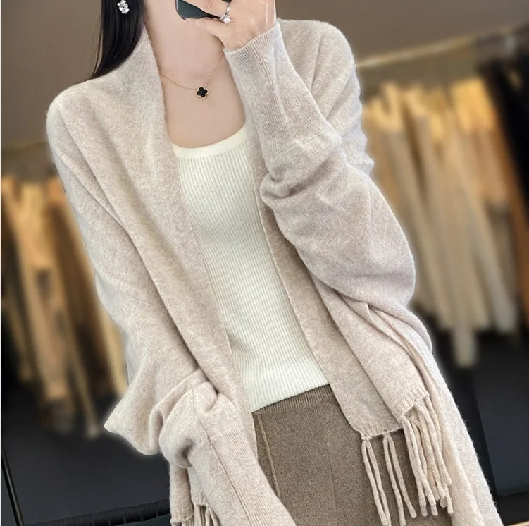 Wool Women's  Poncho Shawl Thick Sweater Soft Warm Autumn Winter  Cashmere Knitwear Shawl