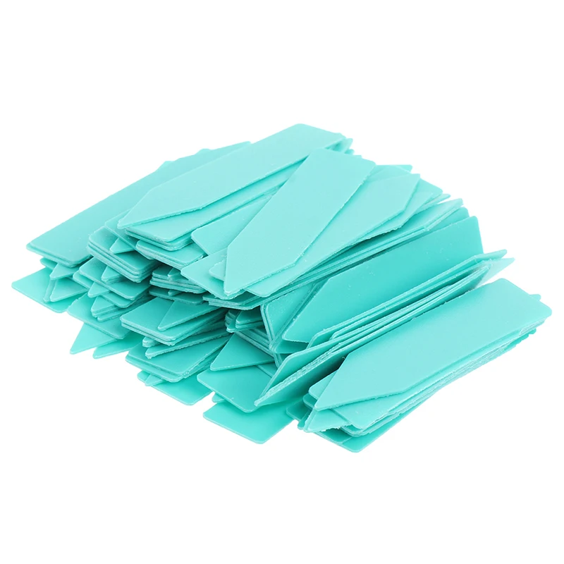 100pc Plant Name Tag Weatherproof PVC Plant Tags Reusable Garden Markers with Pen for Outdoor Use Water and Sun Resistant