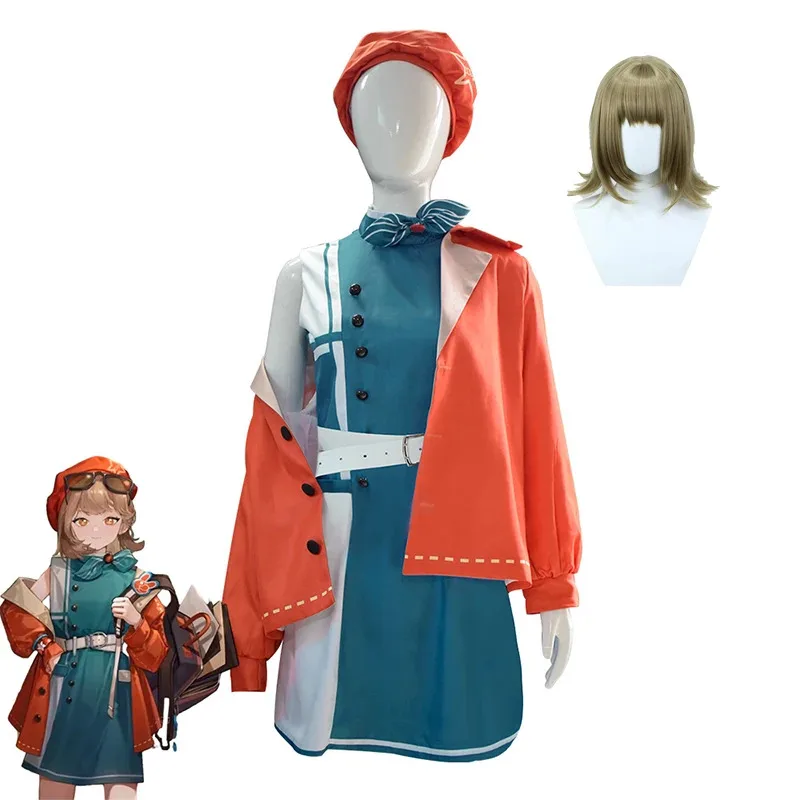 Juego Reverse 1999 uniforme de Cosplay Regulus peluca vestido abrigo sombrero gafas Halloween Navidad disfraz para mujeres jk;6