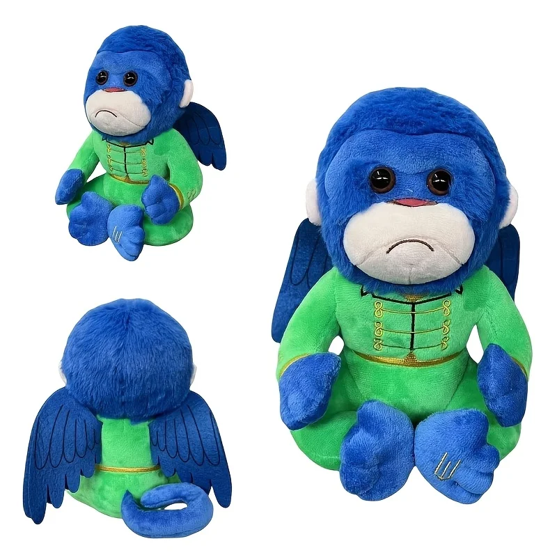 

In Stock Us The Wicked Movie Merchandise Plush Doll With Wings Green Monkey Cute Desktop Ornament Figure Decorative ﻿