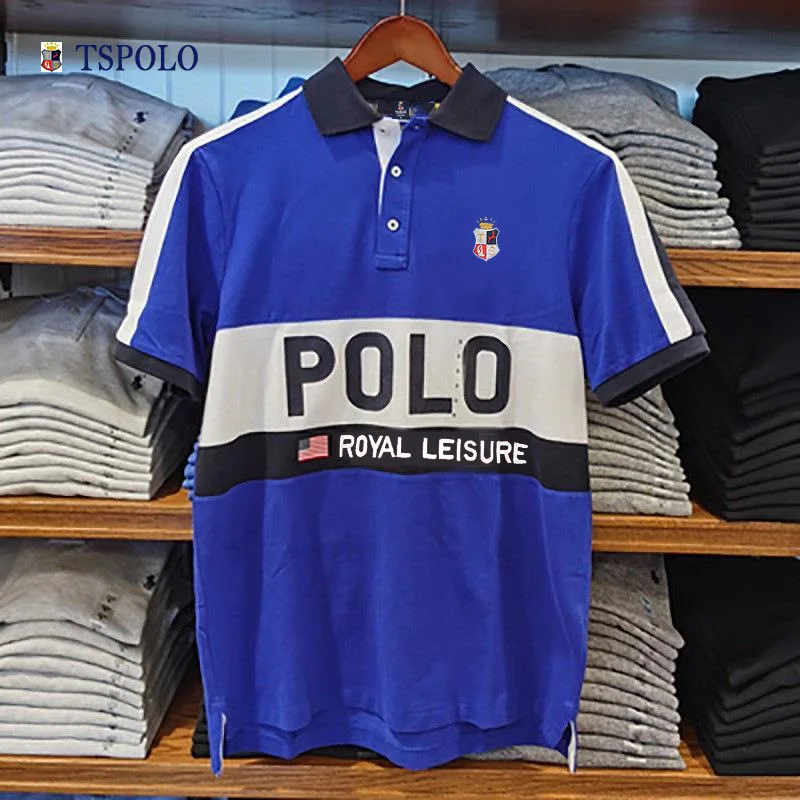 Men's Business Polo Shirt United States Flag 2024 Golf High Quality Men's Summer Outdoor Fitness Jogging Quick Drying T-Shirt