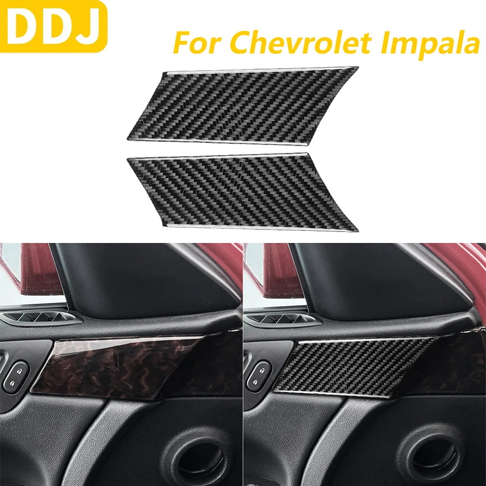 

Для Chevrolet Impala 2006-2013 углеродное волокно передняя внутренняя дверная панель декоративная крышка автомобильные аксессуары наклейка для украшения интерьера