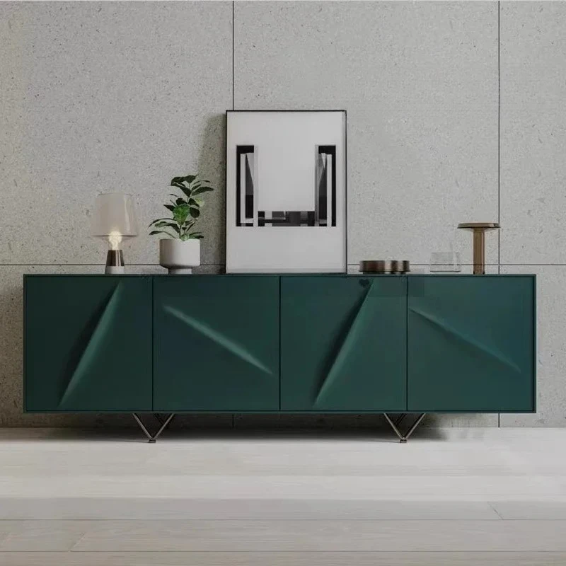 Italian modern simple TV cabinet paint audio-visual cabinet living room modern simple home fashion