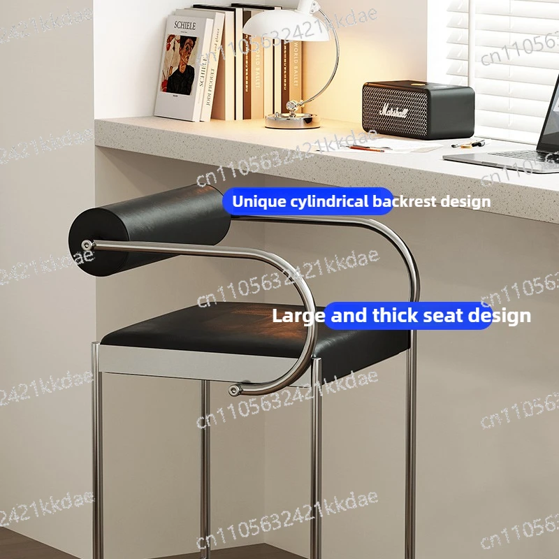 

Высокий стул со спинкой, современный минималистичный барный стул для кухонного острова, для дома/кафе, скандинавский барный стул, индустриальный шик, для барной стойки